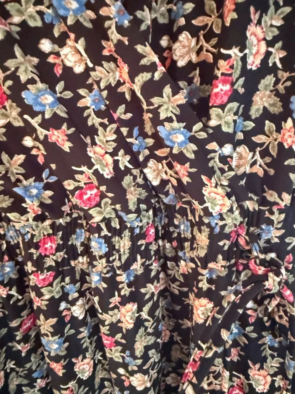 Lauren Ralph Lauren Floral Fit Flare Dress VNeck Short Sleeves Ruffle Short 8